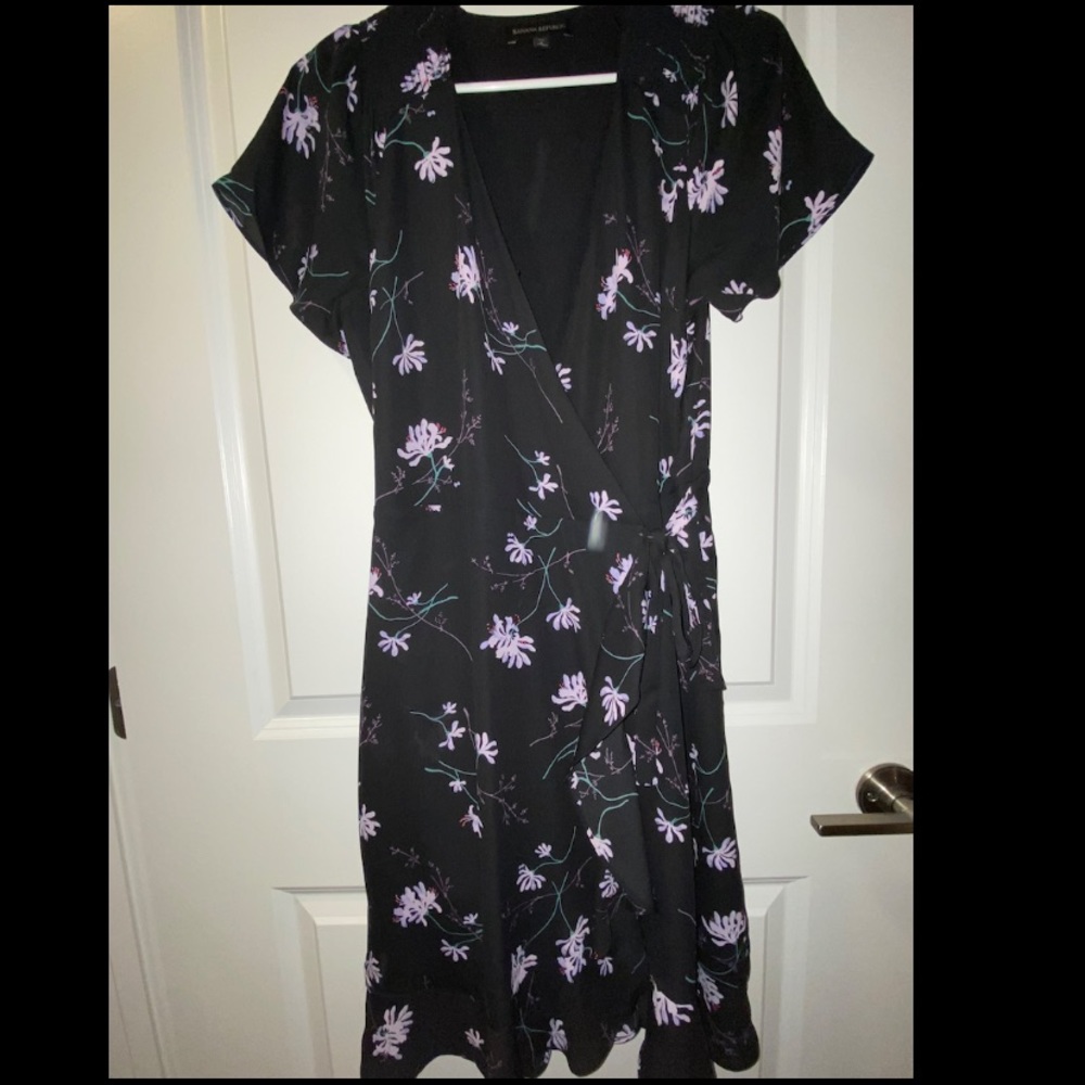 Floral wrap dress